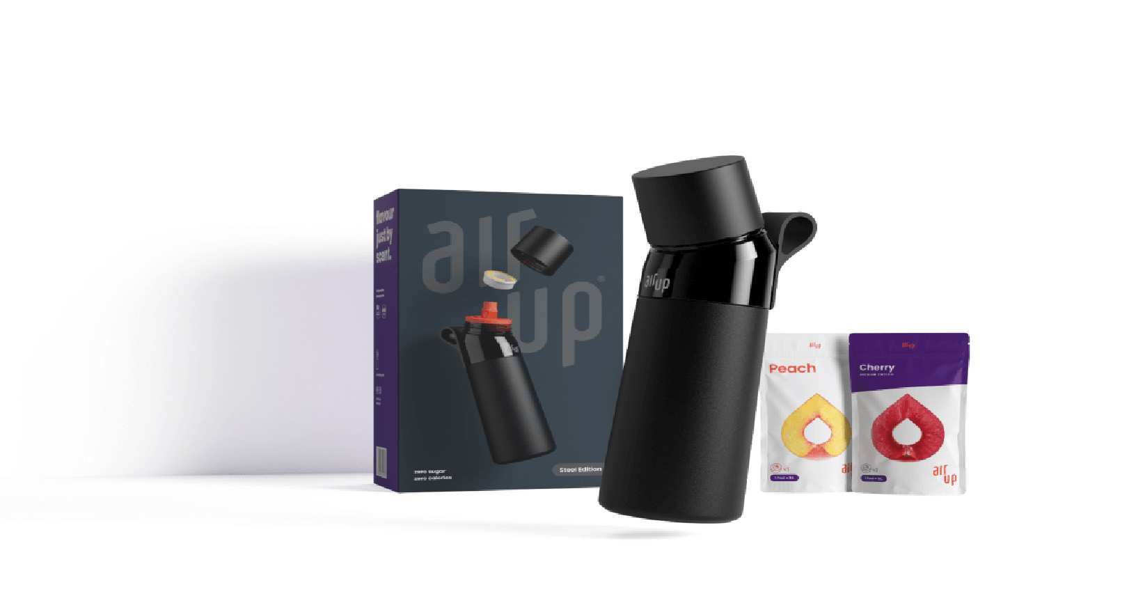 air up water bottle with package