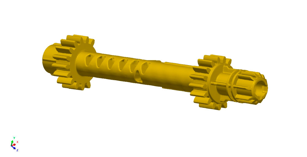 3D scan of a small AC unit plastic component.