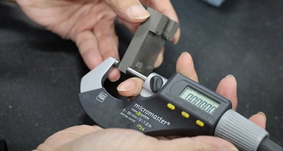 TESA micrometers are used on a daily basis and ensure a quick digital check of small parts.