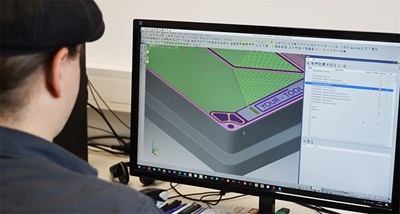 3D data from customers is prepared in VISI, Hexagon’s leading CAD CAM software solution, before the milling process begins.
