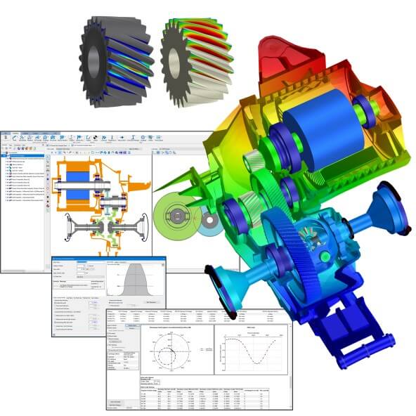 ePowertrain design and software menus displayed