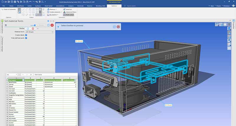 DESIGNER 2022.3 Sheet metal enhancements