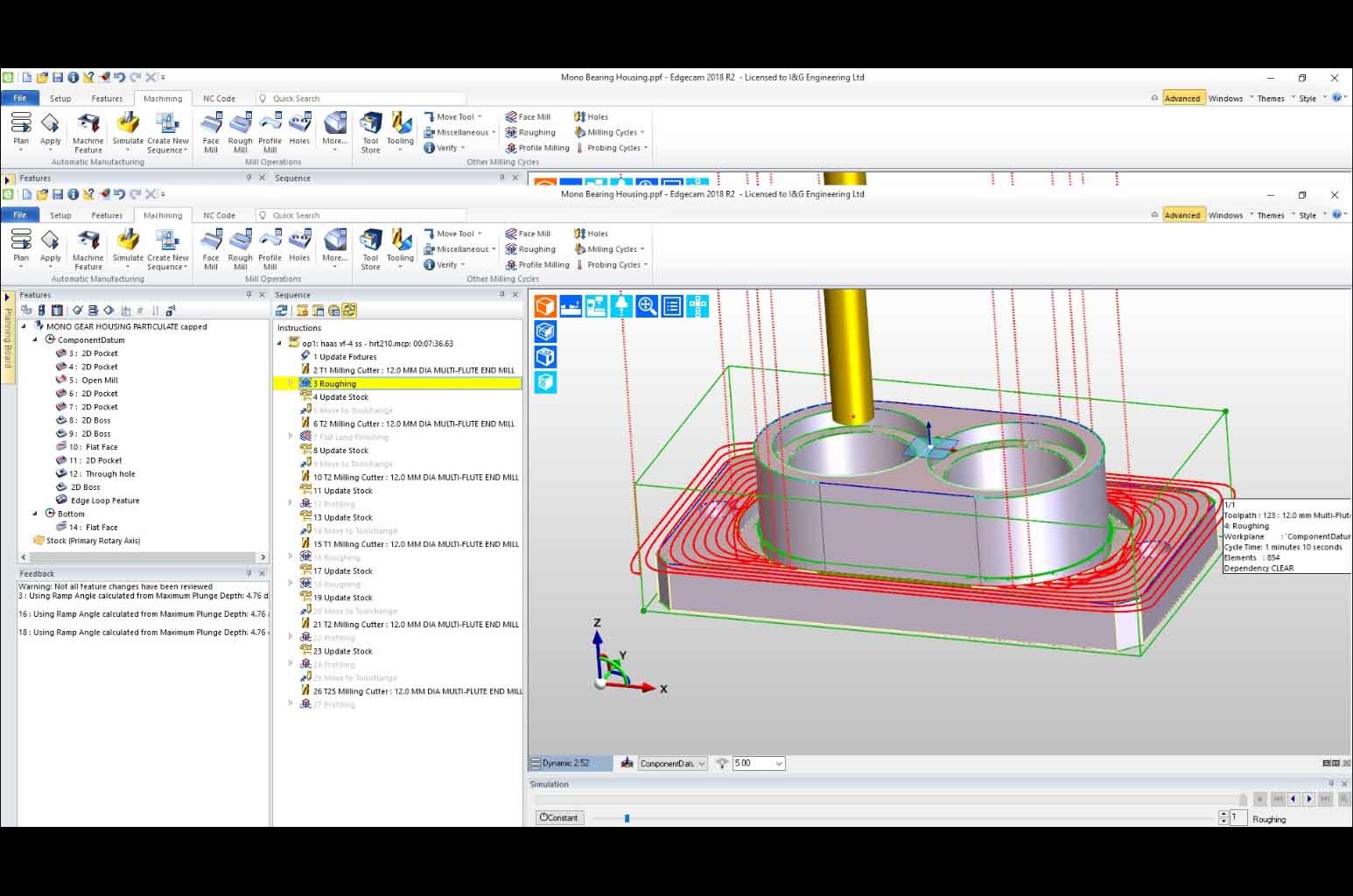 Basic Edgecam Notes EDGECAM Waveform “Massive” for I & G Engineering | Hexagon