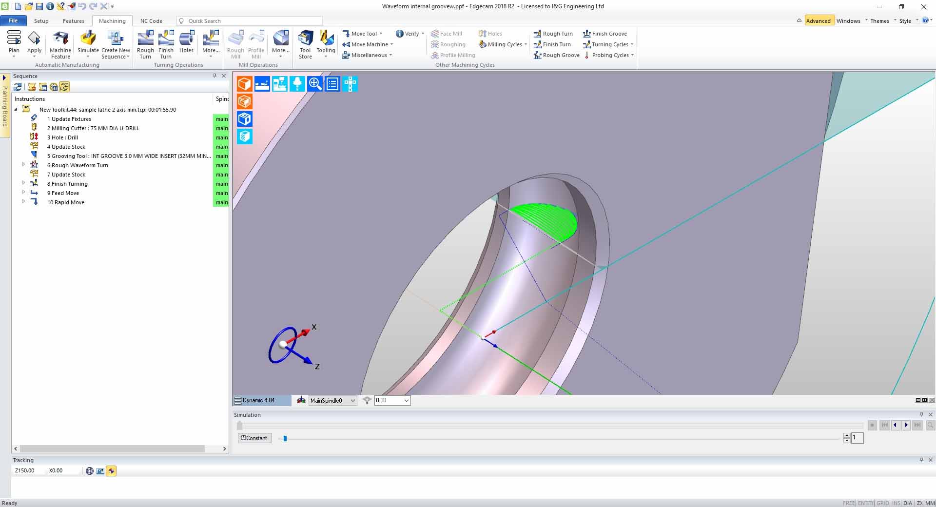 Basic Edgecam Notes EDGECAM Waveform “Massive” for I & G Engineering | Hexagon