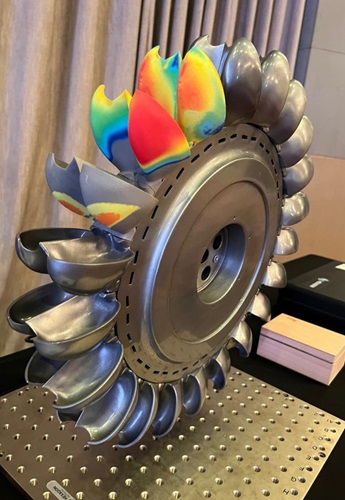 Pienergies’ Pelton Wheel with Cradle CFD simulation.