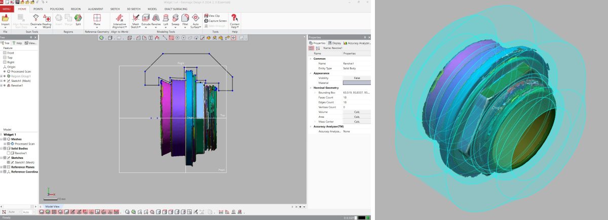 Bruce Power’s component designed inside Geomagic Design X