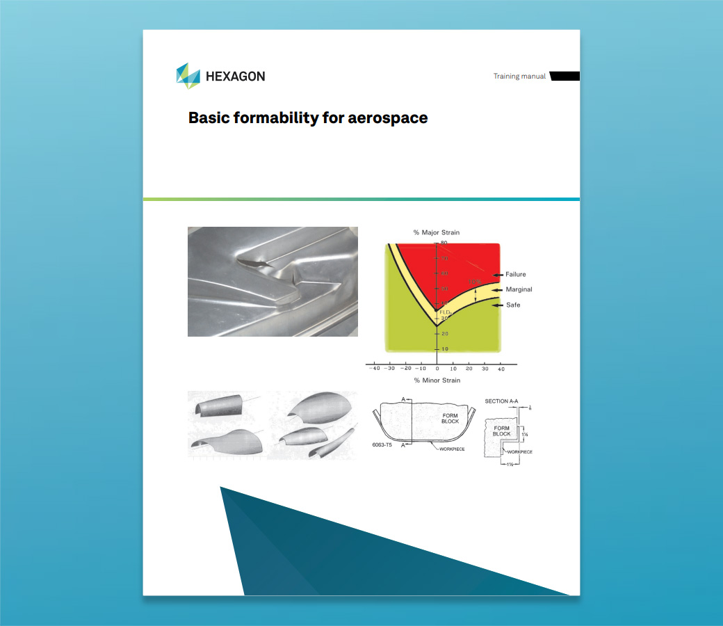 Close up of the training material front cover for Basic Formability for Aerospace