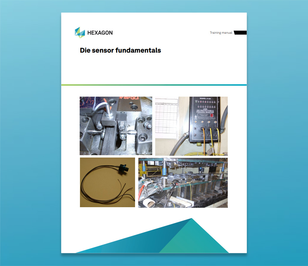 Close up of the training material front cover for Die Sensor Fundamentals