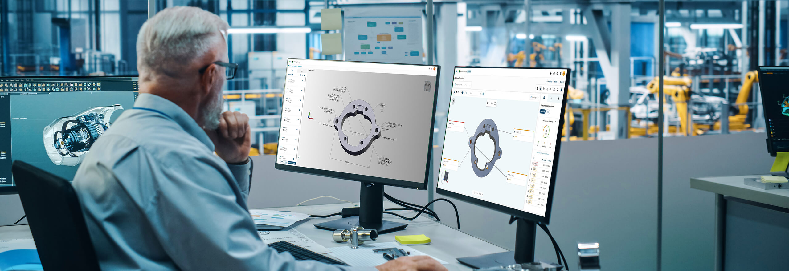Factory operator Mentor Reporting screens