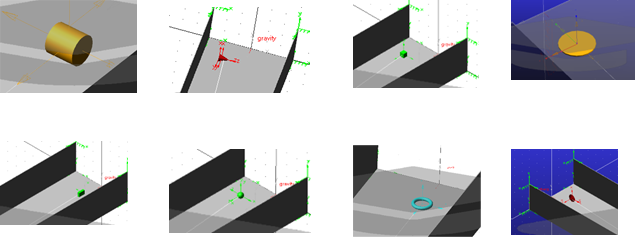 Part conveyed with different shapes in the Adams multibody simulator