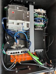 Image of case open with wiring and components displayed
