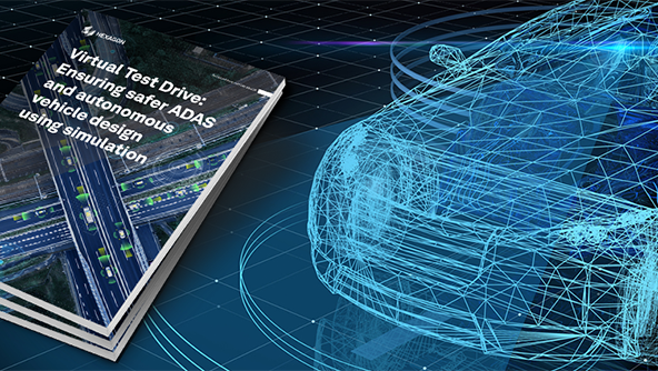 Graphic showing the VTD whitepaper and simulated vehicle design