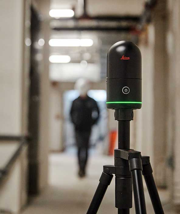 Leica BLK360 is a compact imaging laser scanner with a 360° laser distance meter and HD panoramic imaging for data capture. 