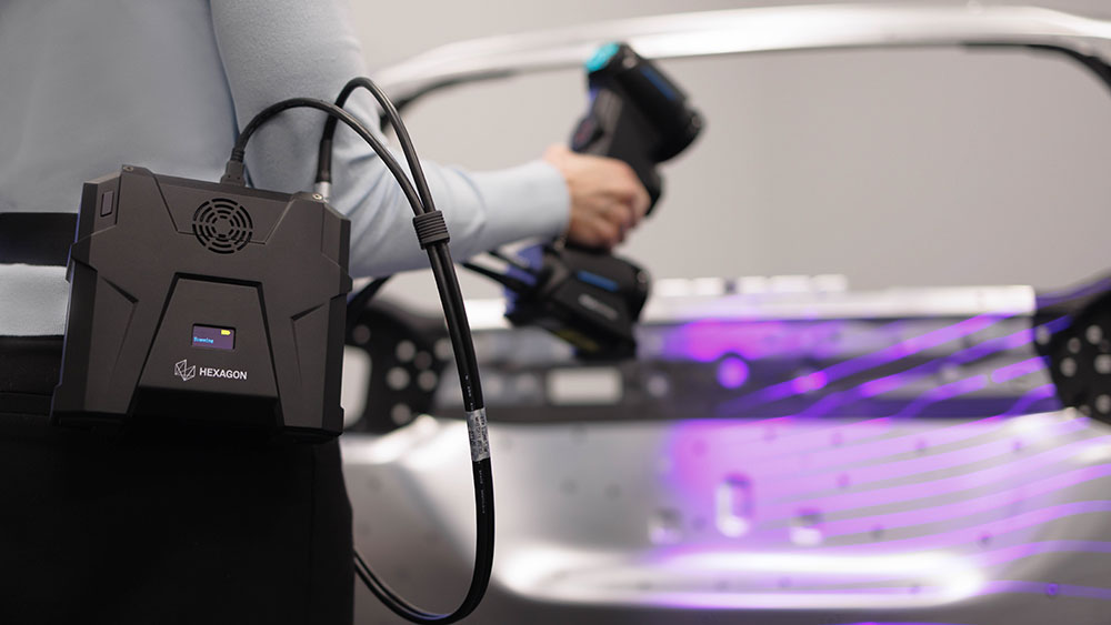 Díky volitelnému bezdrátovému skenovacímu modulu je řada ručních 3D skenerů od společnosti Hexagon první na trhu, která nabízí skutečně bezdrátové měření