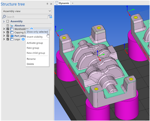 Visibility controls within the new REcreate structure trese