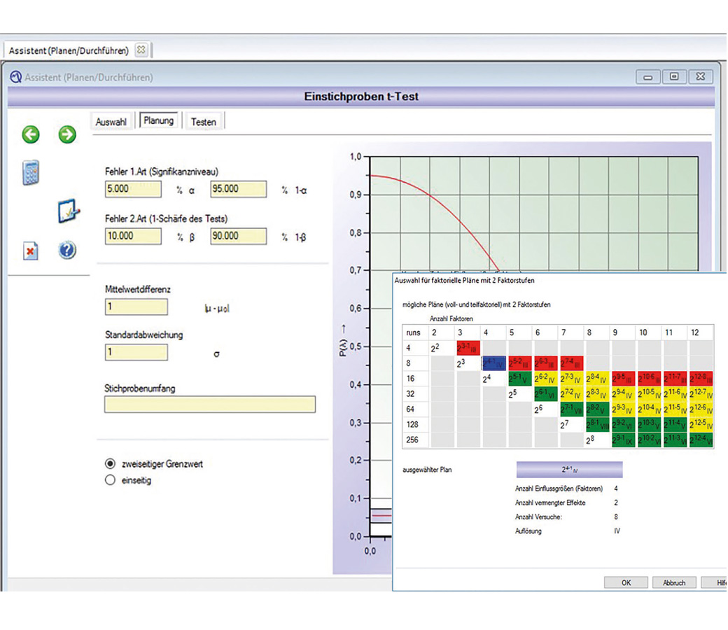 Captura de tela do software Q-DAS vidara