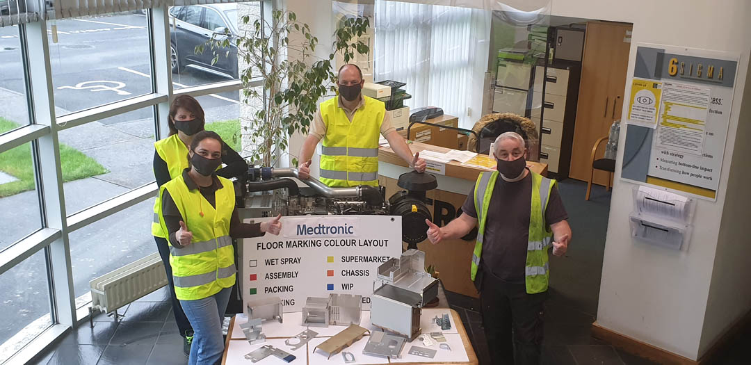 Bolger’s long-standing specialists working on Medtronic components.