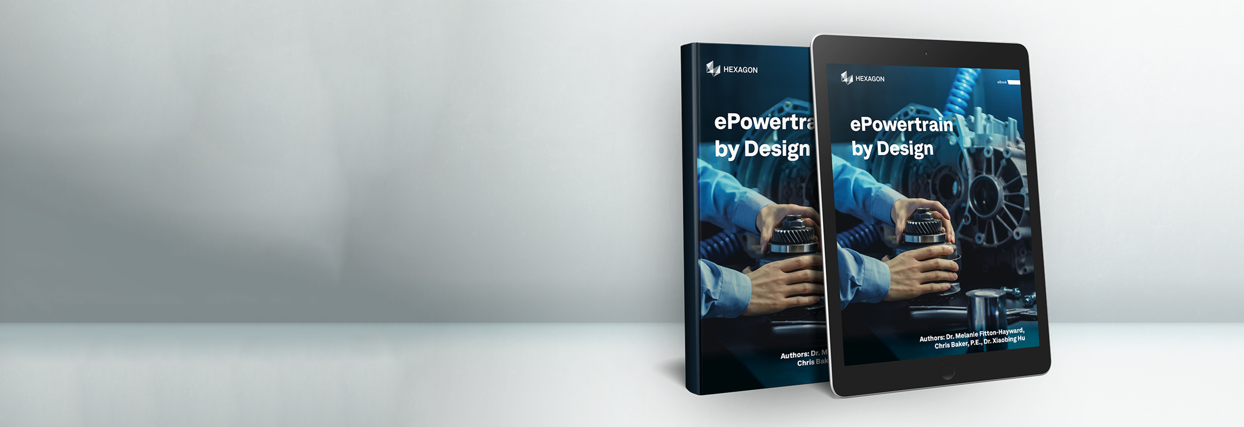 ePowertrain by design（設計による電動パワートレイン）の電子書籍をタブレットパネルに表示
