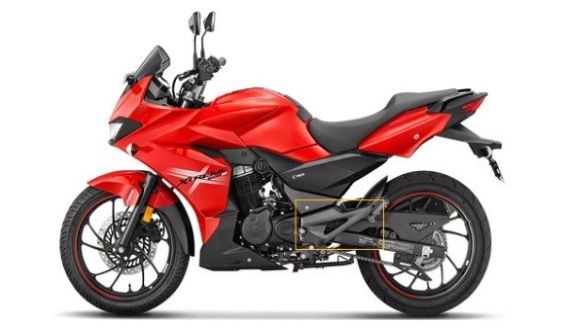 Image of red motorbike