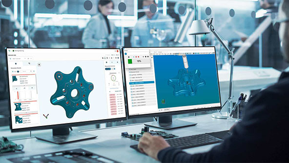 software displayed on screen