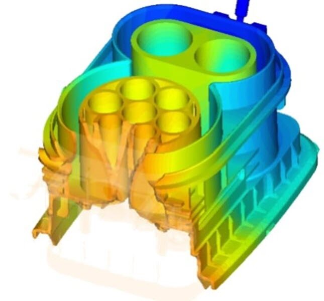 Simulation serves a quality-measurement workflow early on by predicting material behavior and testing design parameters.