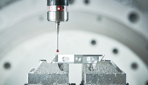 On Machine inspection capability helps streamlining the entire process by combining machining and inspection capabilities into a single program.