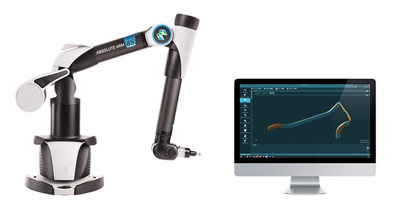 Two Absolute Arms with BendingStudio XT for scanning and probing