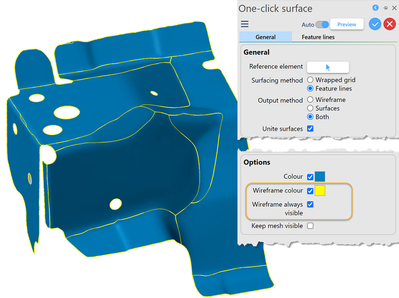 One-click Surface Enhancements 3
