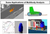 Composite thumbnail of various multibody dynamic simulation software