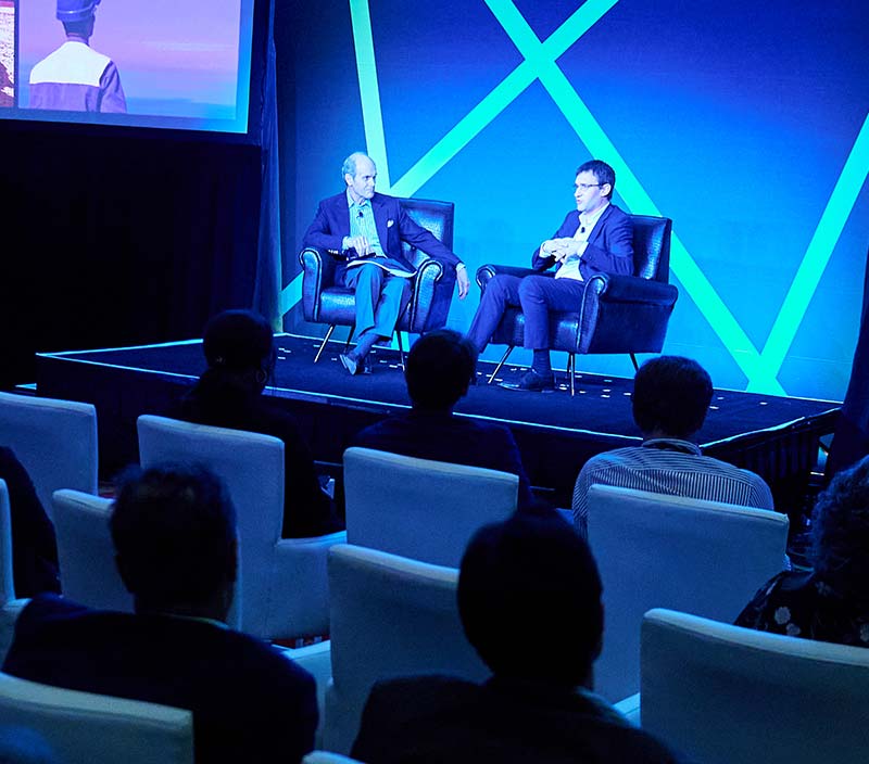 Image of a Q&A session at HxGN LIVE Global 2022