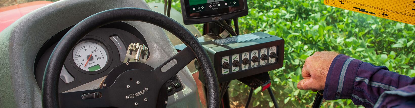 Auto Steering ensures more operational efficiency and greater agricultural productivity