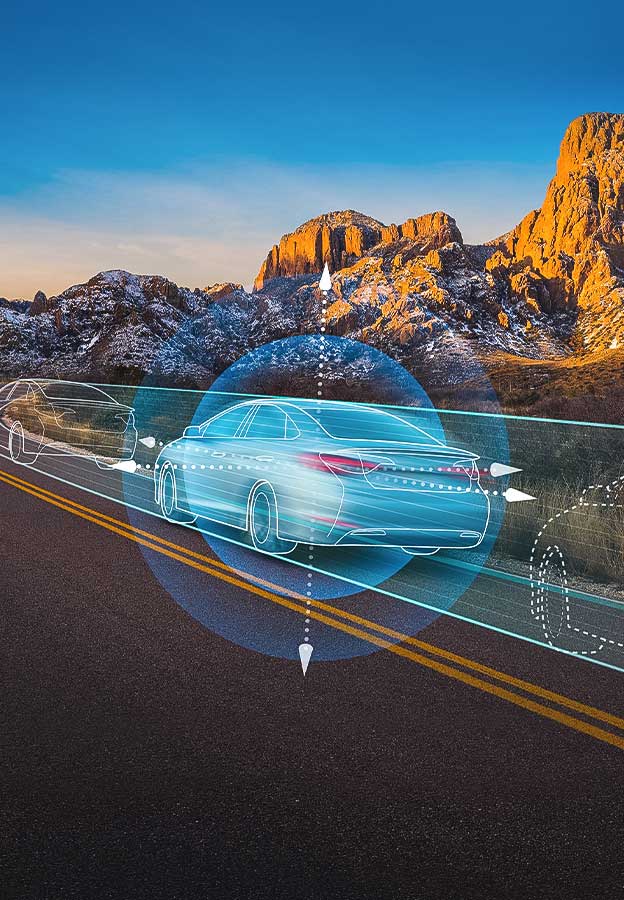 Smart autonomous vehicle driving in canyon