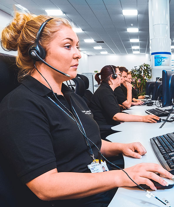 emergency dispatchers at North Wales Police UK