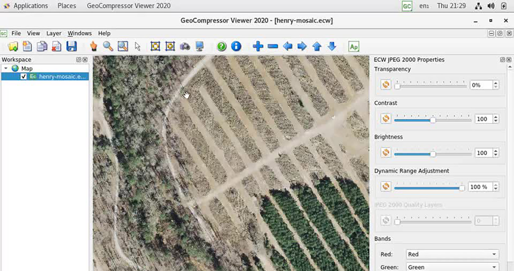 Hexagon GeoMedia demo screenshot