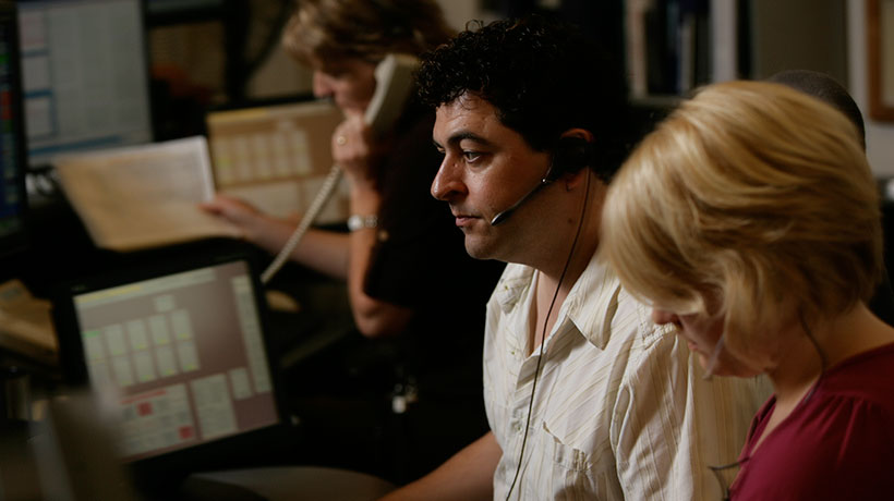Image of a multi-agency 911 dispatch team