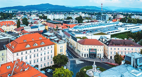 view of Klagenfurt Austria