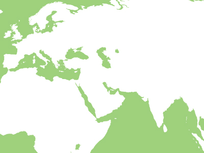 ヨーロッパ・中東地域マップ