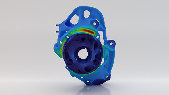 Simulation of an Apex GD wheel carrier PX421