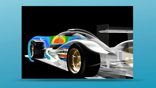 Simulation of  racing car