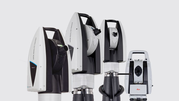 Image of Laser Tracker Series, a group of devices next to each other 