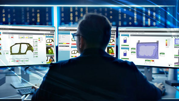 Q-DAS eMMA 3D data management on multiple monitors