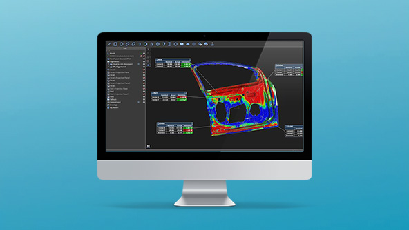 Inspire inspection software on monitor