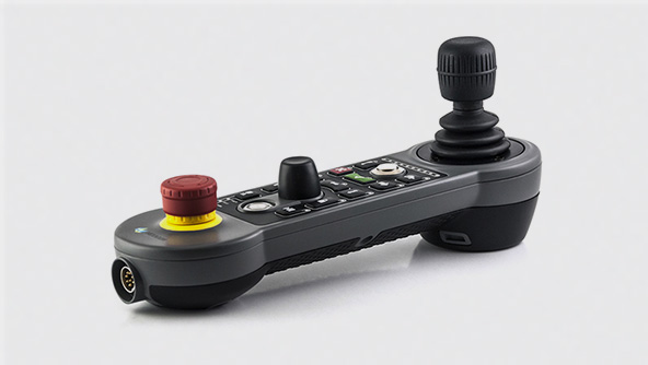 Image showcasing the Next Jogbox (NJB), the first manual control
