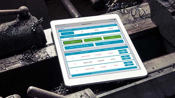 Nexus software screens displayed on iPad
