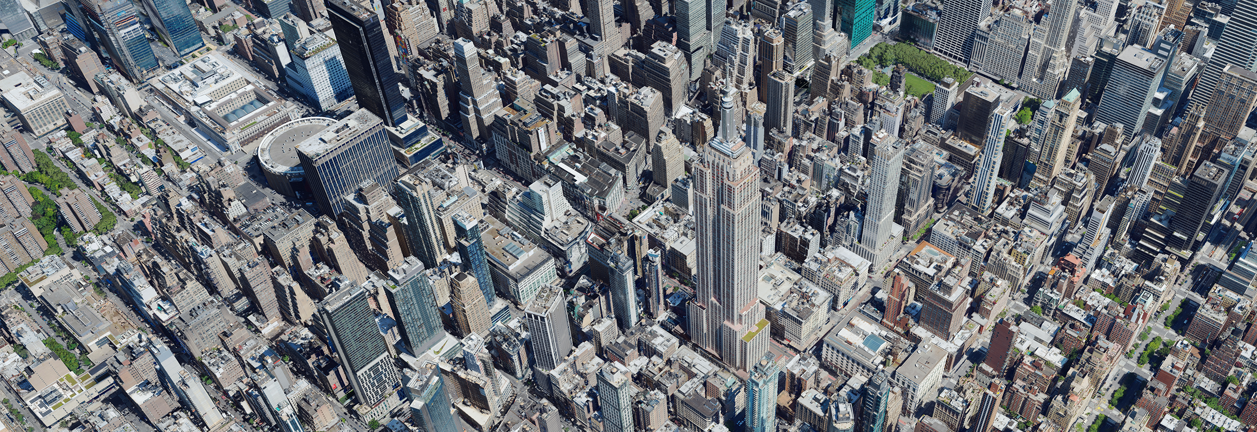 Données de maillage aérien 3D haute résolution de la ville de New York